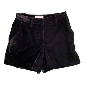 Black Velvet Shorts